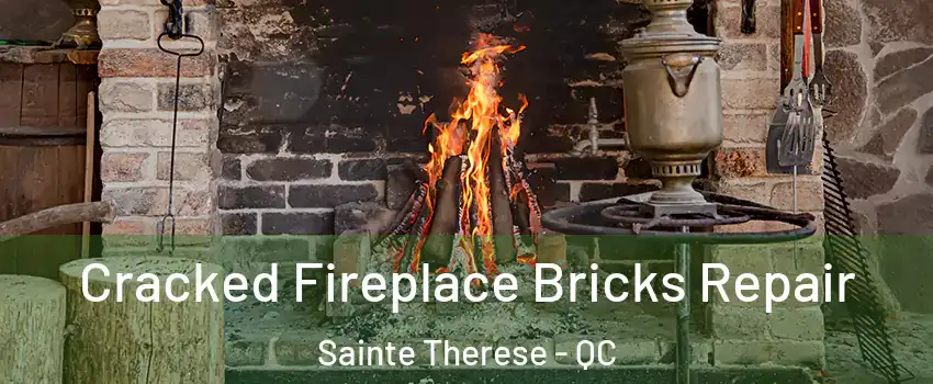 Cracked Fireplace Bricks Repair Sainte Therese - QC