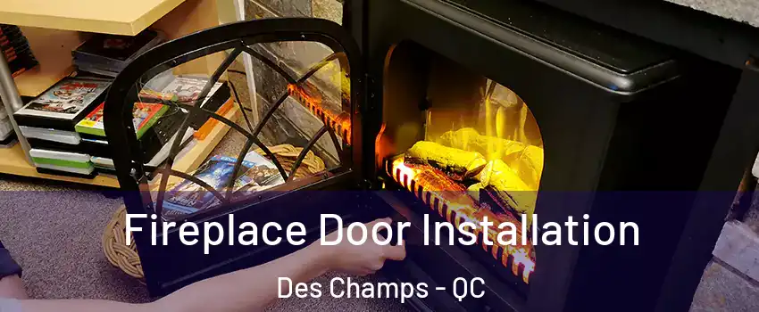 Fireplace Door Installation Des Champs - QC