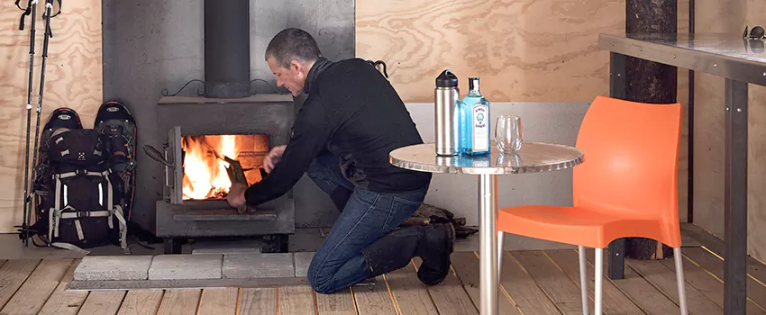 Open Hearth Wood Fireplace Installation in Sainte Therese, QC