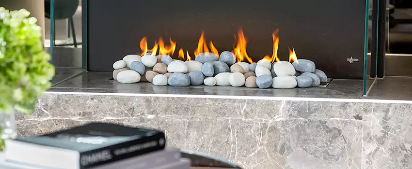 Double-Height Fireplace Design Refurbishment in Sainte Therese, Quebec