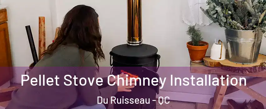 Pellet Stove Chimney Installation Du Ruisseau - QC